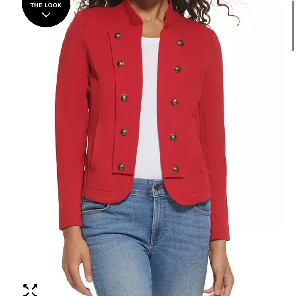 Tommy Hilfiger Women's Red Utility Jacket